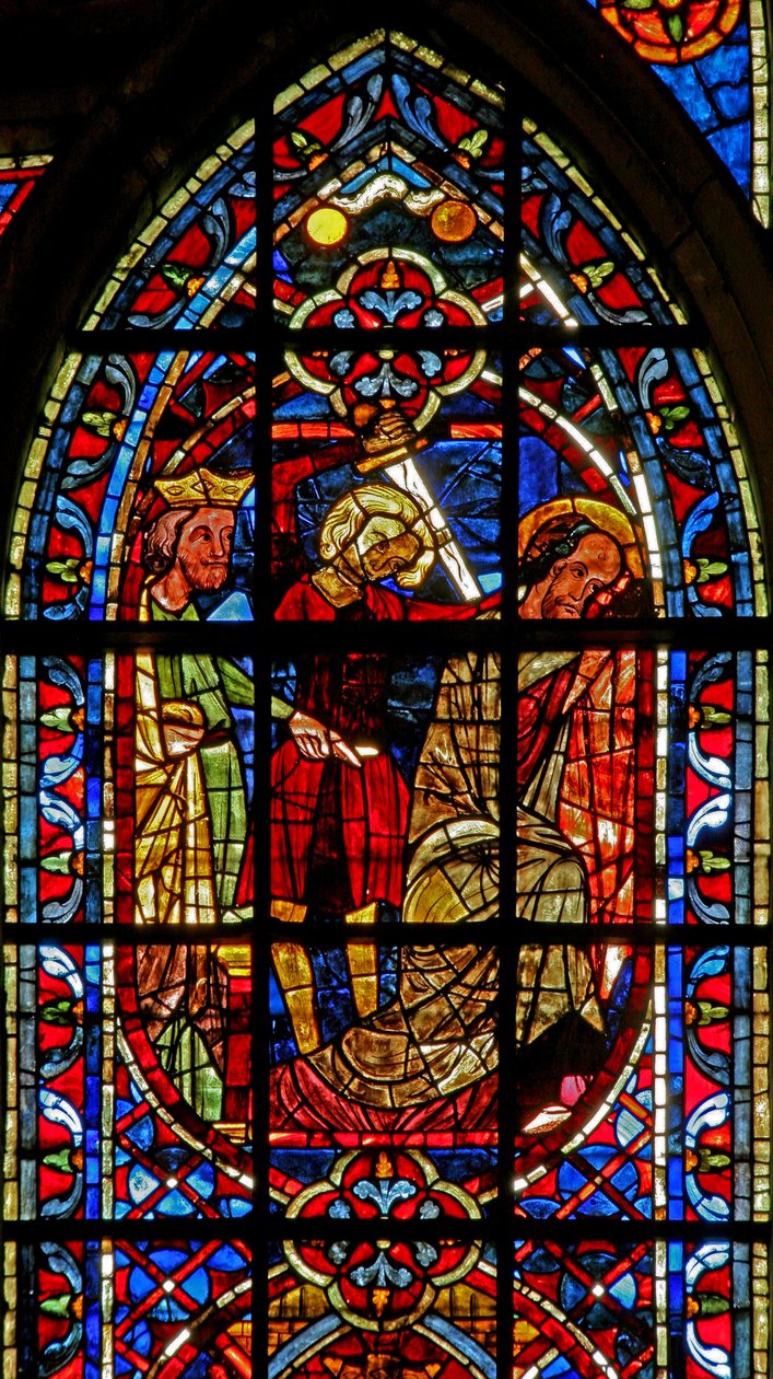 Fenster w204, den Tod des heiligen Paulus darstellend von French School