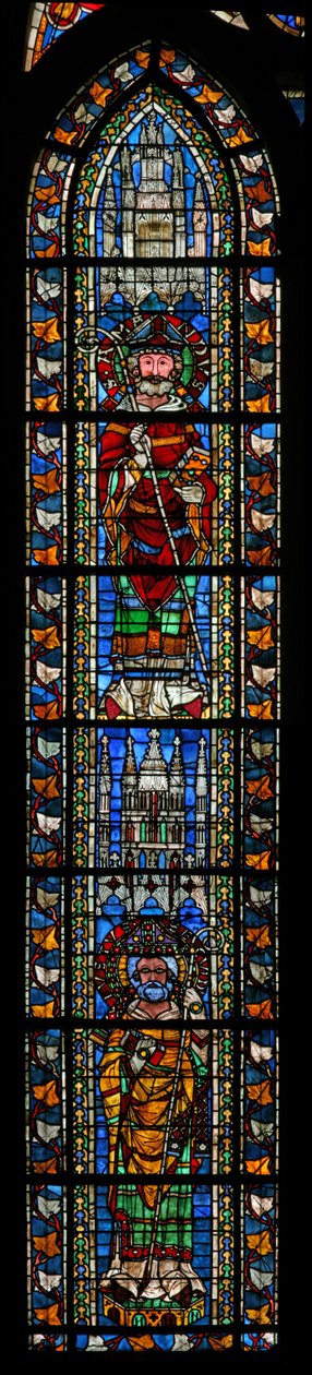 Fenster w205 mit dem heiligen Amandus und dem heiligen Justus von French School
