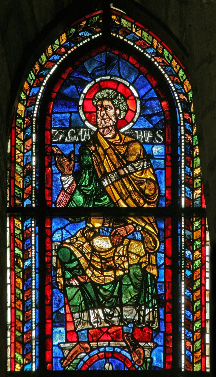 Fenster w207, Zacharias darstellend von French School