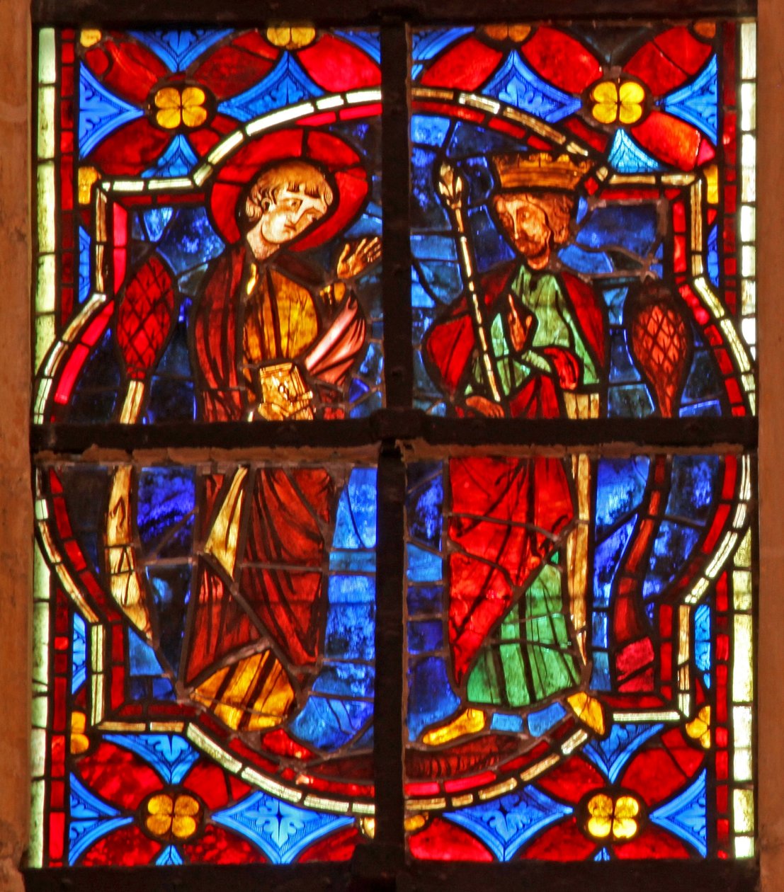 Fenster w212, Darstellung von Johannes dem Täufer vor Herodes von French School