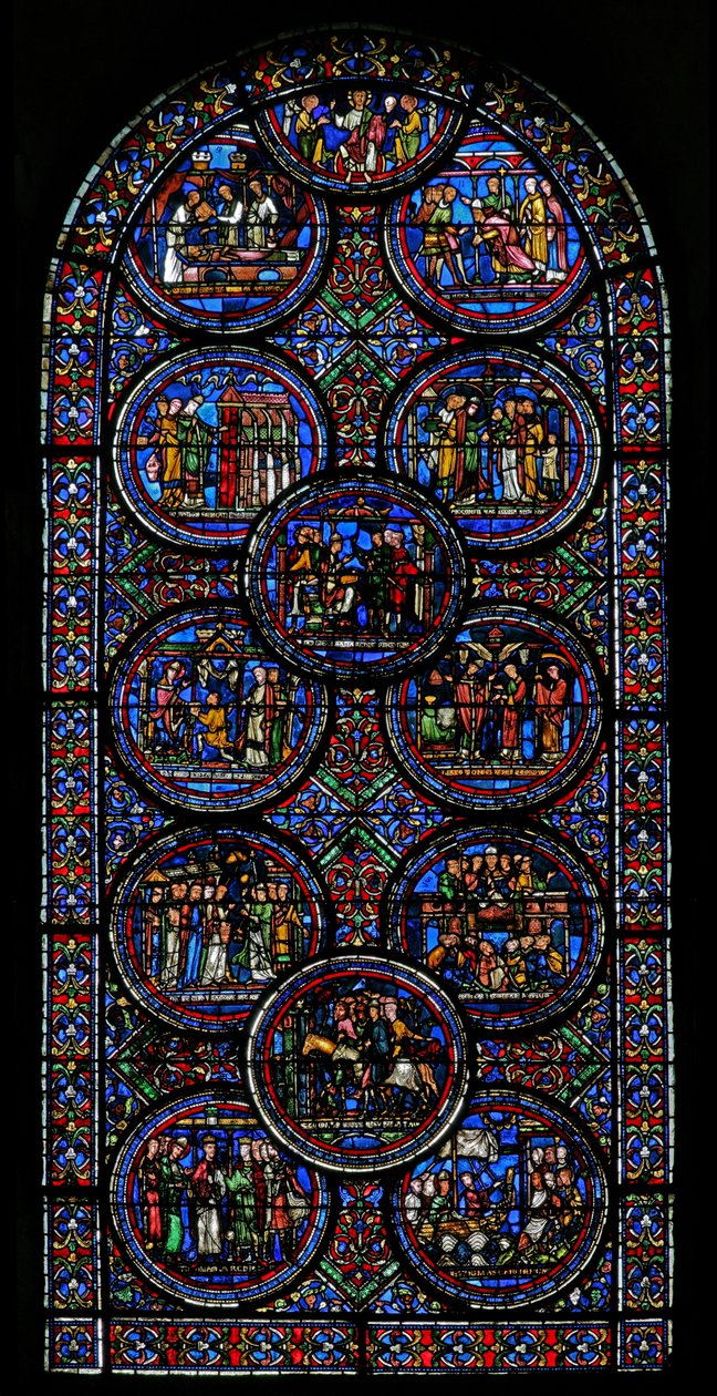 Fenster w23, Darstellung des Heiligen Thomas Becket Fensters von French School