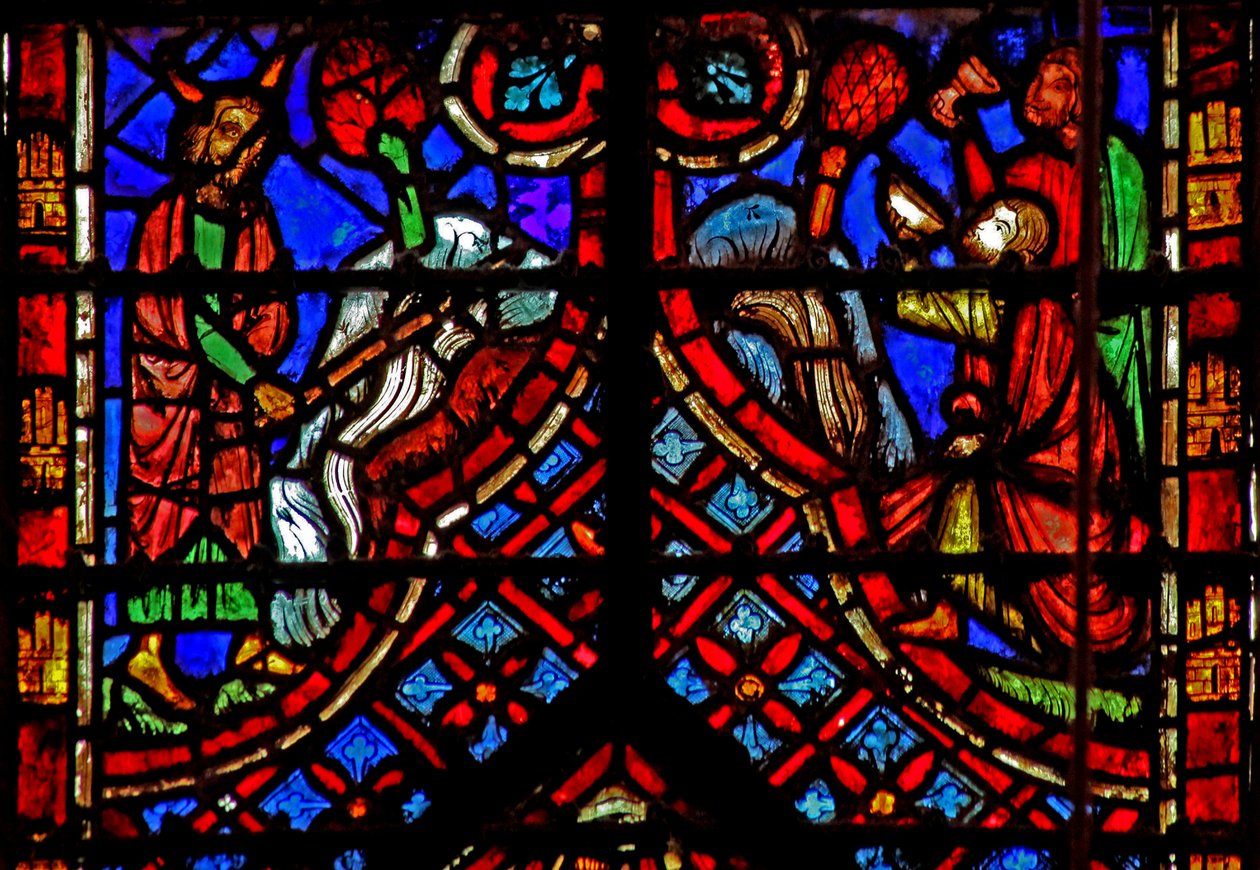 Moses schlägt auf den Felsen von Horeb von French School