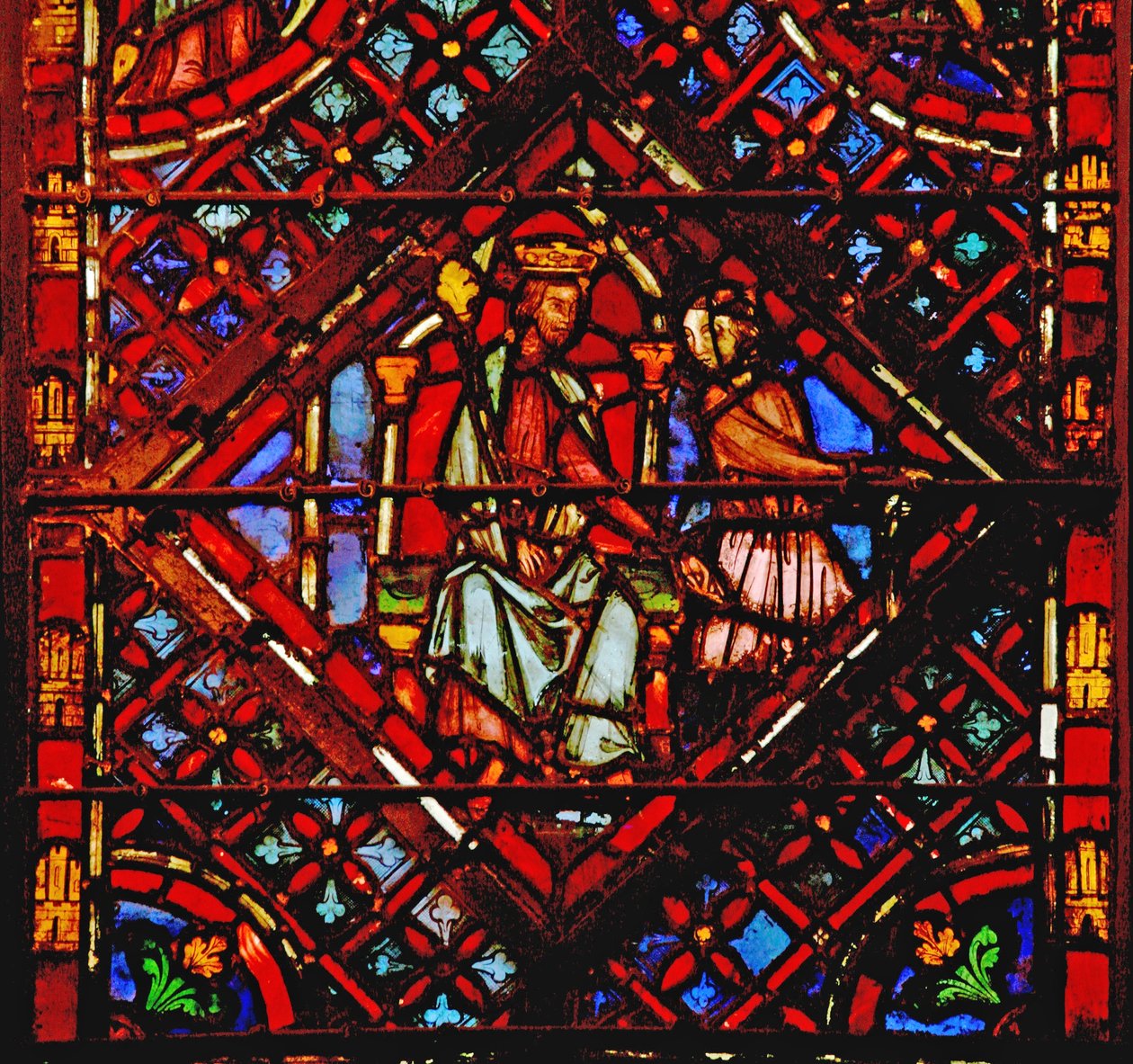 Moses verlässt den Palast des Pharao von French School