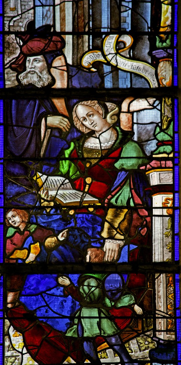 Fenster w6, Maria Jakobe und ihre Familie von French School