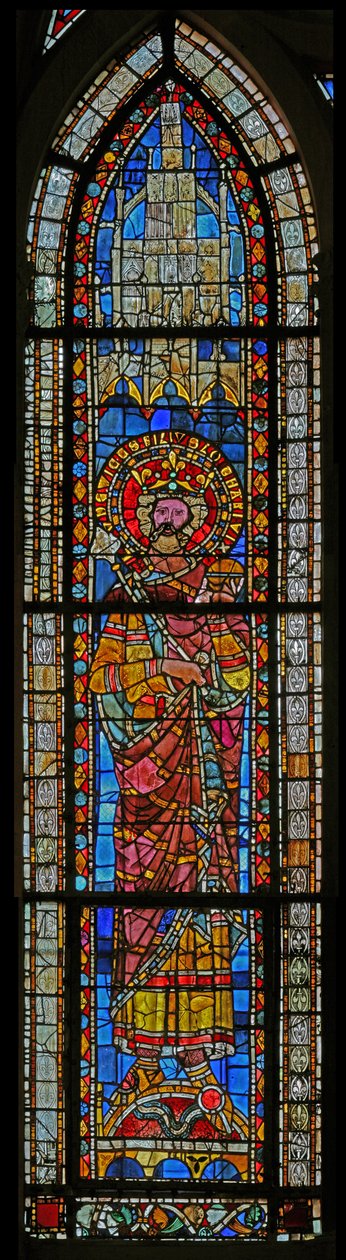 Fenster w7 mit Ludwig, Sohn von Lothar VI? von French School