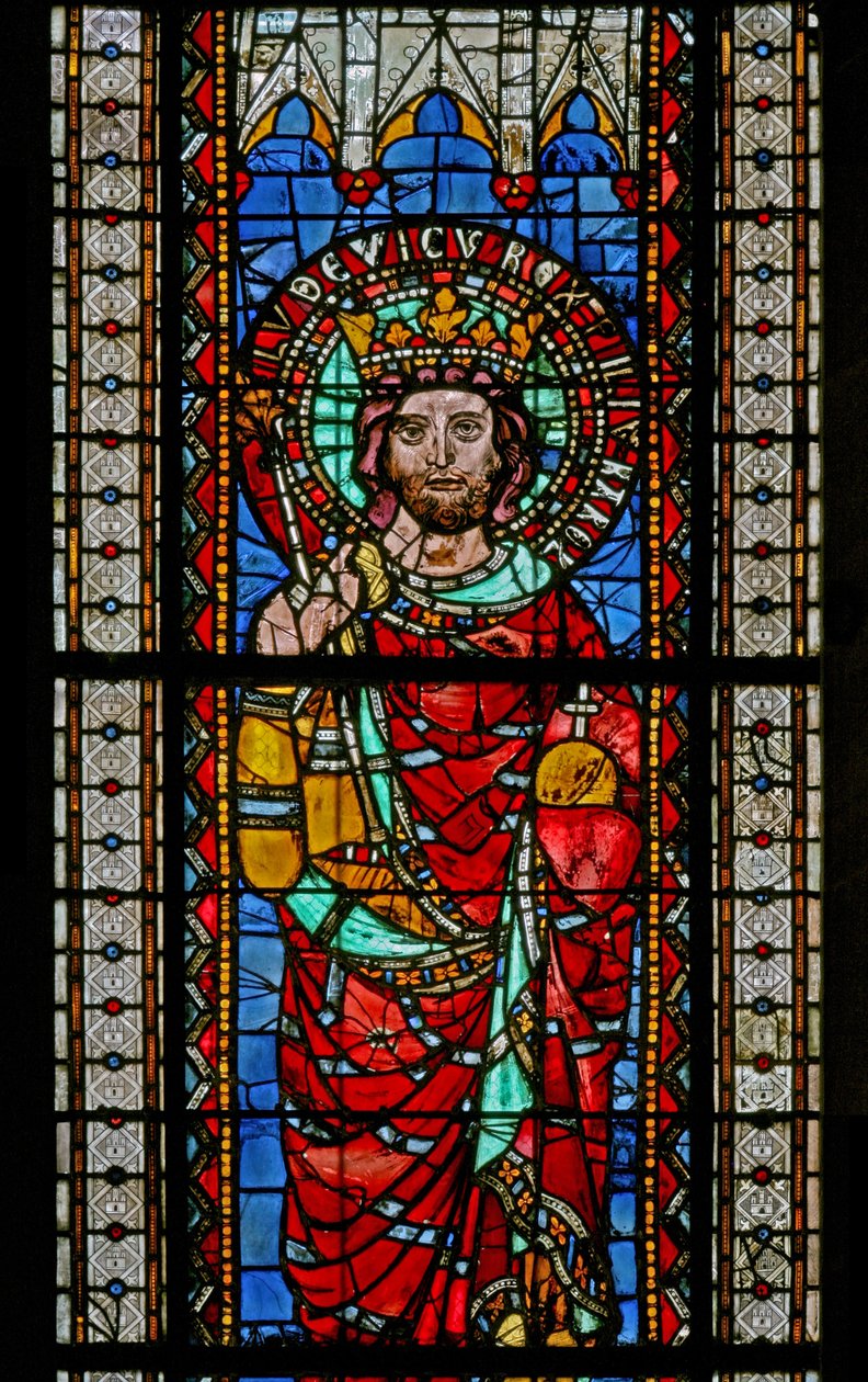 Fenster w9 mit Ludwig dem Frommen von French School