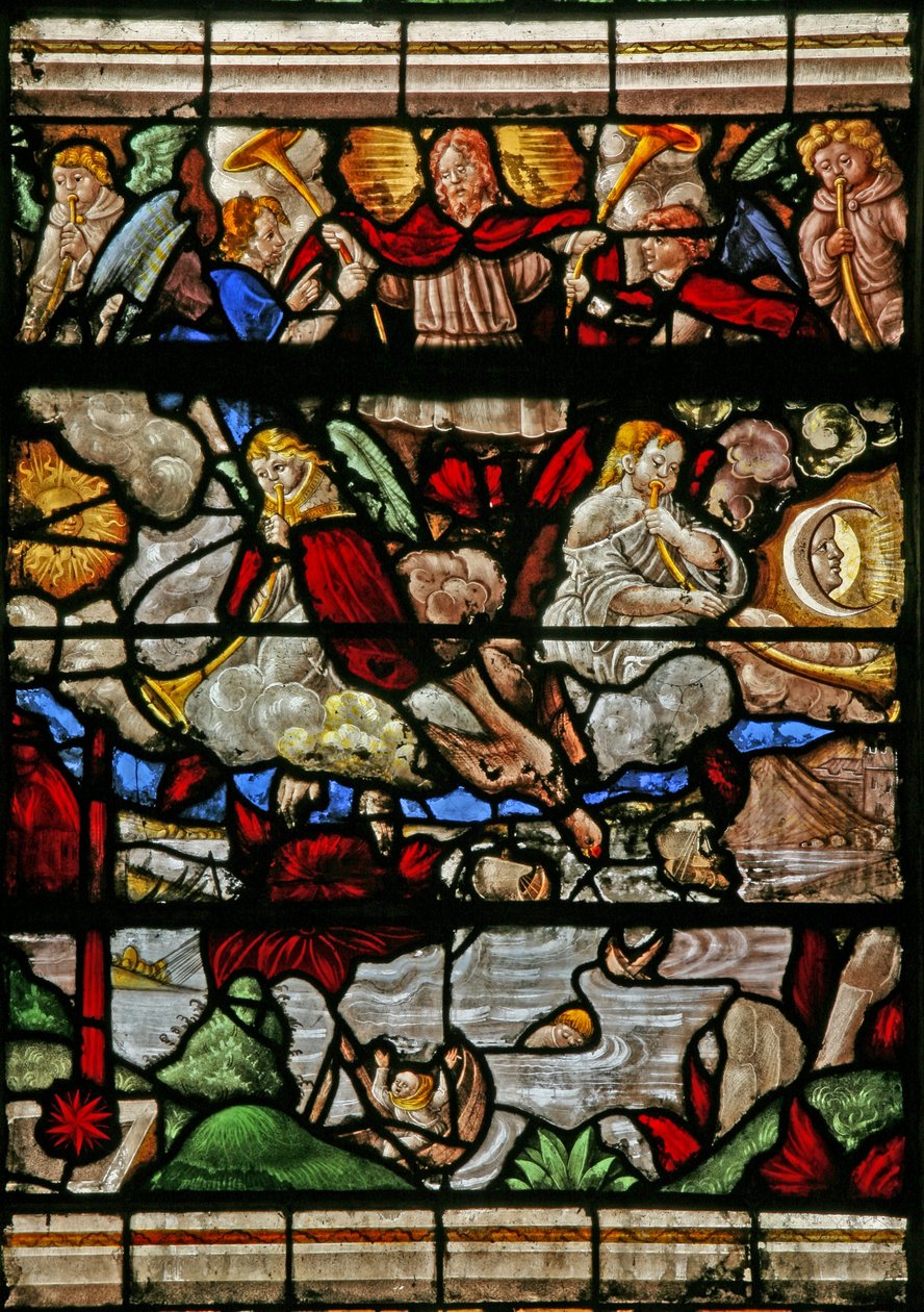 Fenster w9 mit dem Jüngsten Gericht - nach Albrecht Dürer von French School