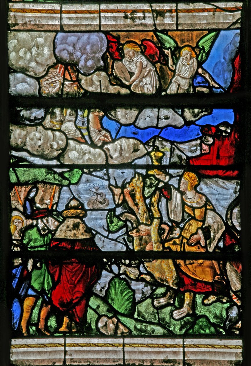 Fenster w9 mit dem Jüngsten Gericht - nach Albrecht Dürer von French School