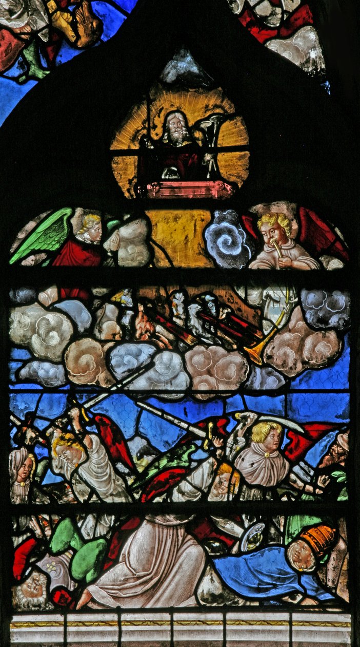 Fenster w9 mit dem Jüngsten Gericht - nach Albrecht Dürer von French School
