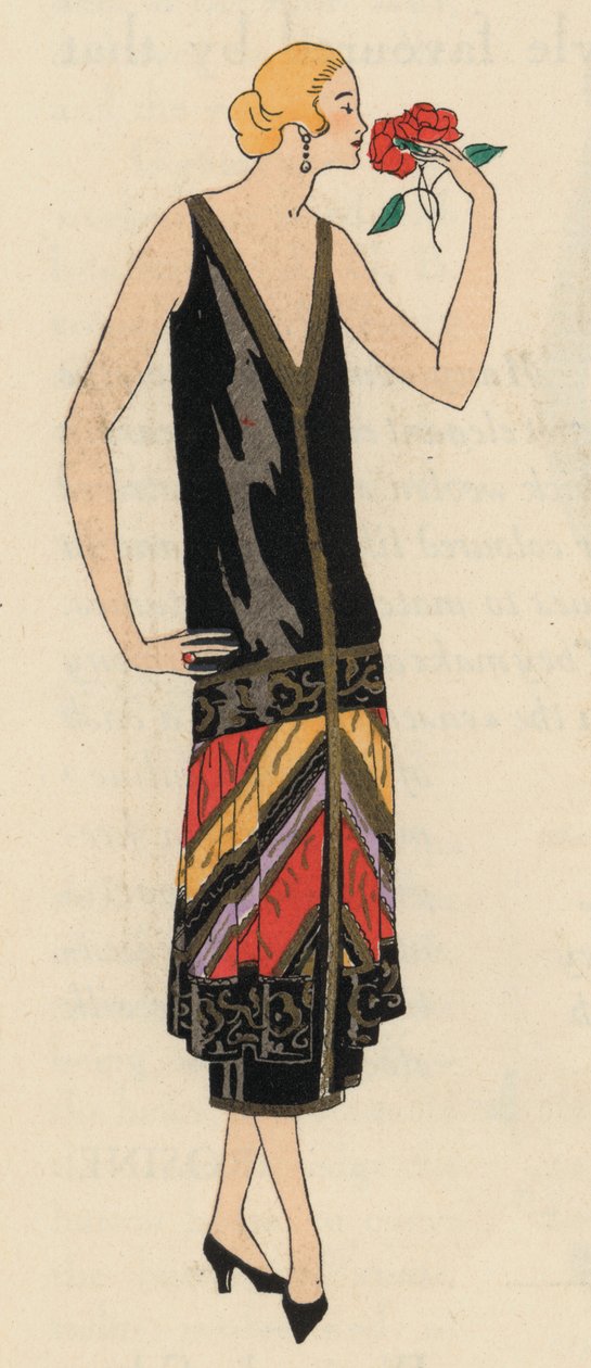 Abendmode der Damen der 1920er Jahre von Designer Georges Doeuillet von French School