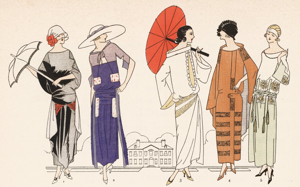 Damenmode aus den 1920er Jahren von French School