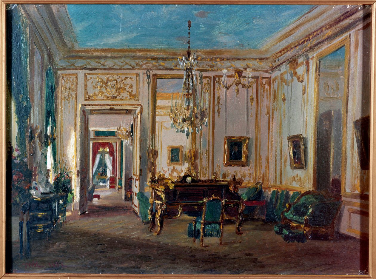 Arbeitszimmer der Kaiserin Eugenie in Saint Cloud von French School