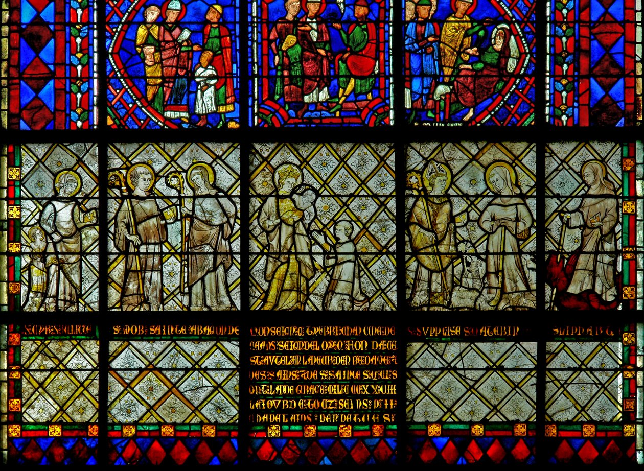 Stifter - von Grisaille von Kanoniker Thierry von French School