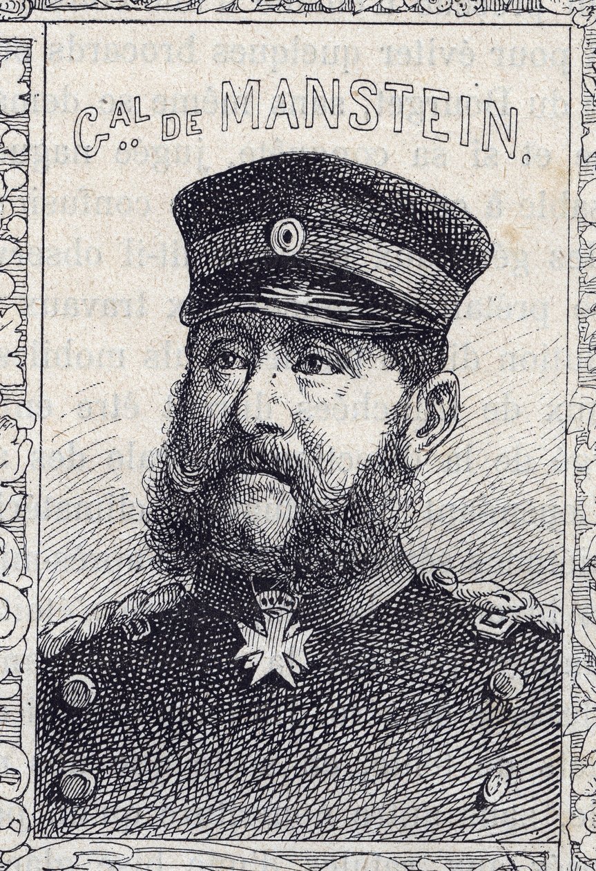 Porträt des preußischen Generals Hugo von Obernitz von French School