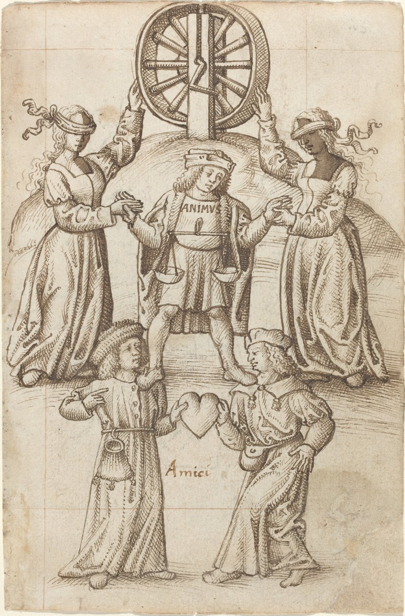 "Freundschaft ist Gleichheit; Ein Freund ist ein anderes Selbst" [fol. 10 recto] von French early 16th Century