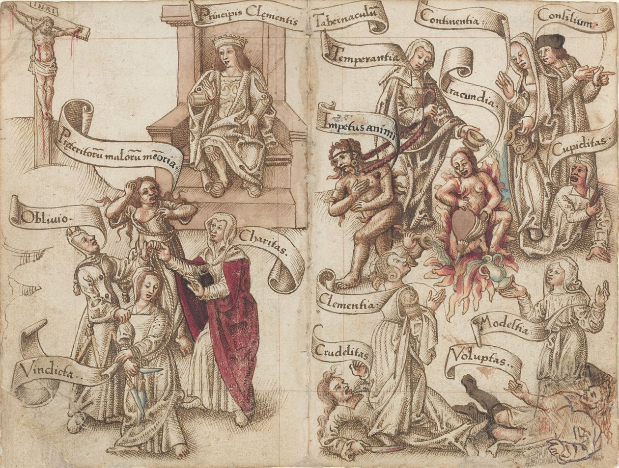 "Lösche die Spur des Topfes in der Asche" [fol. 32 verso / 33 recto] von French early 16th Century