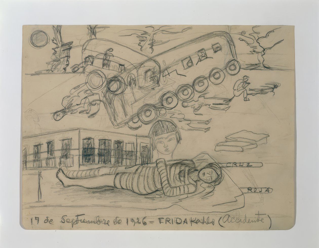 Der Unfall von Frida Kahlo: Kunstdruck in Museumsqualität