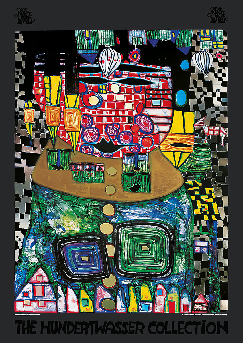 König der Antipoden von Friedensreich Hundertwasser