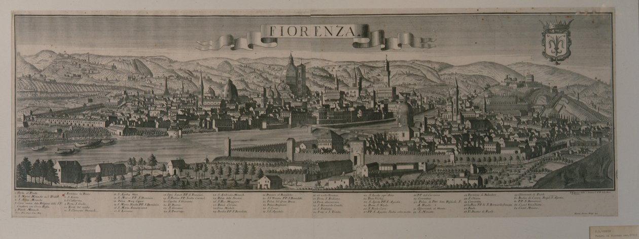 Blick auf Florenz von Friedrich Bernhard Werner