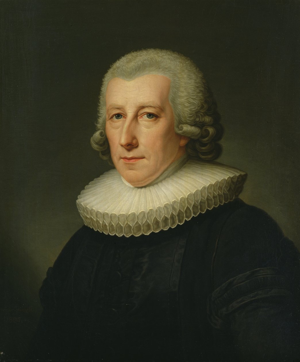 Porträt von Pastor Johann Bernhard Klefeker von Friedrich Carl Groger