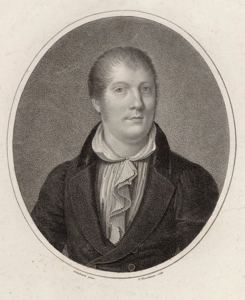 Porträt des Geigers und Komponisten Louis Spohr 1784-1859, 1820 von Friedrich Fleischmann