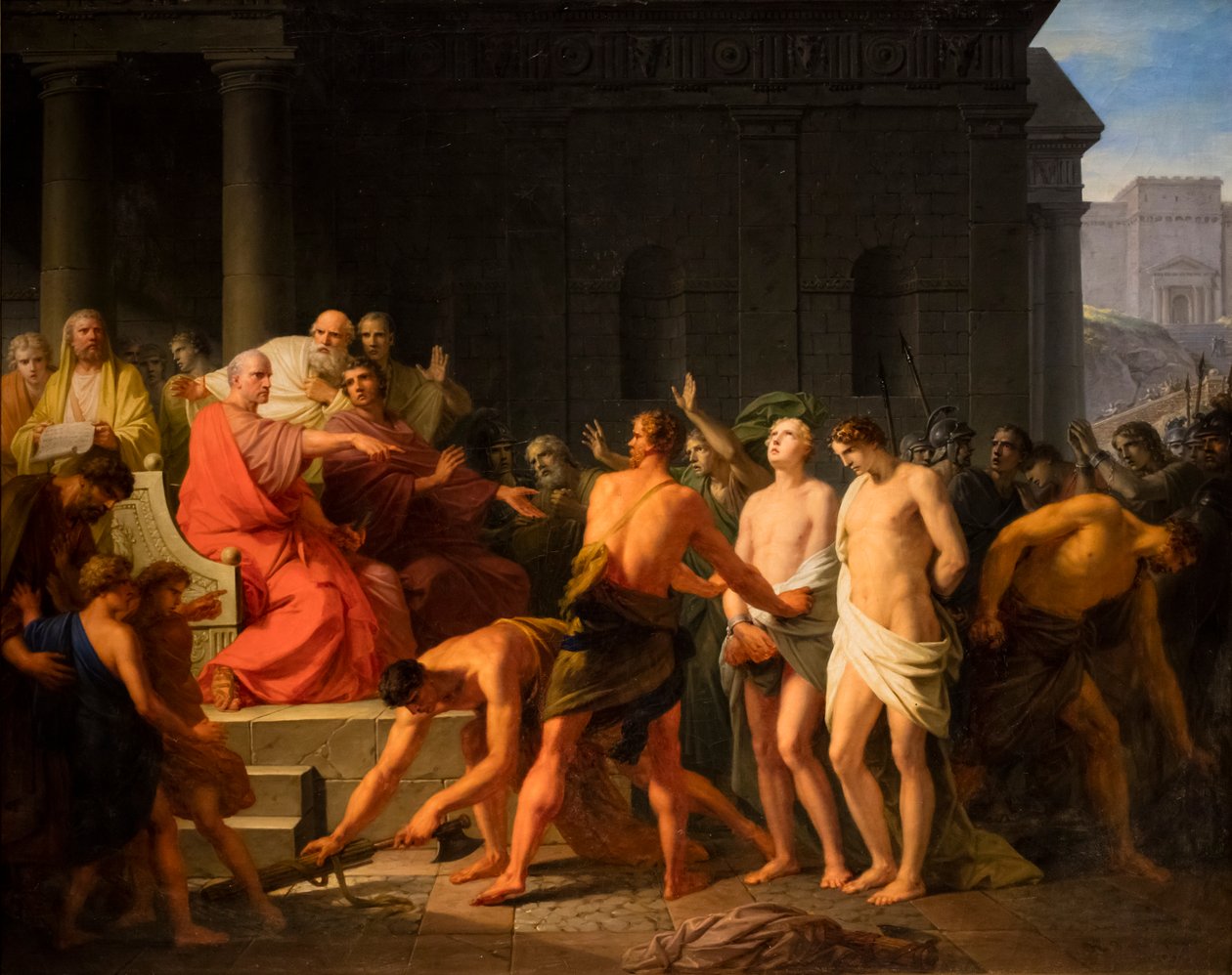 Brutus verurteilt seine Söhne zum Tode von Friedrich Heinrich Fuger