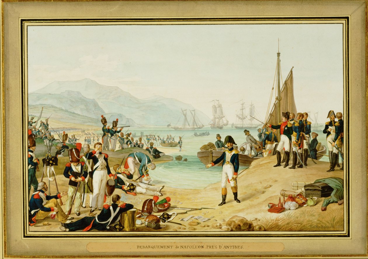 Napoleon I. landet in der Nähe von Antibes, Frankreich von Friedrich Philipp Reinhold