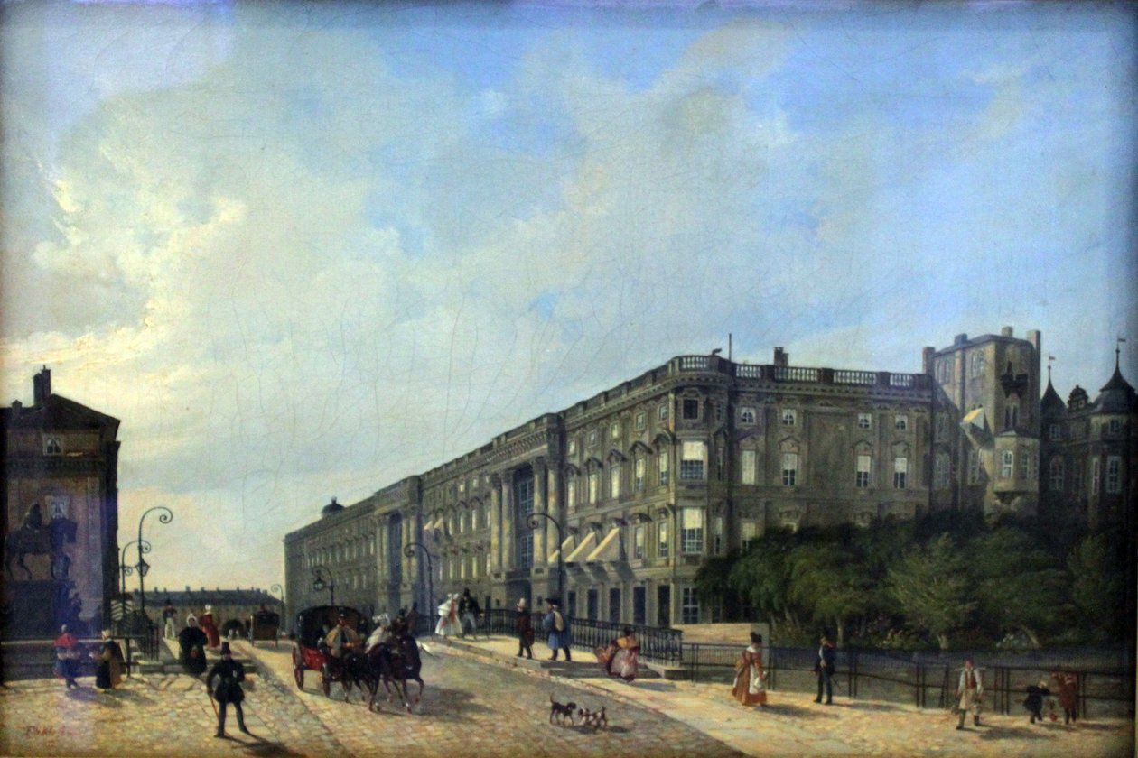 Berliner Schloss und Lange Brücke von Friedrich Wilhelm Klose