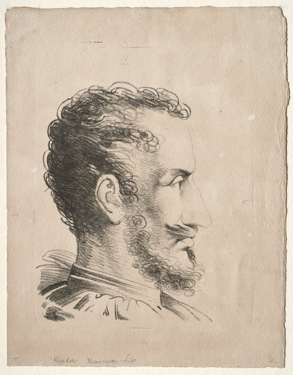 Profilkopf von Friedrich Wilhelm Reuter