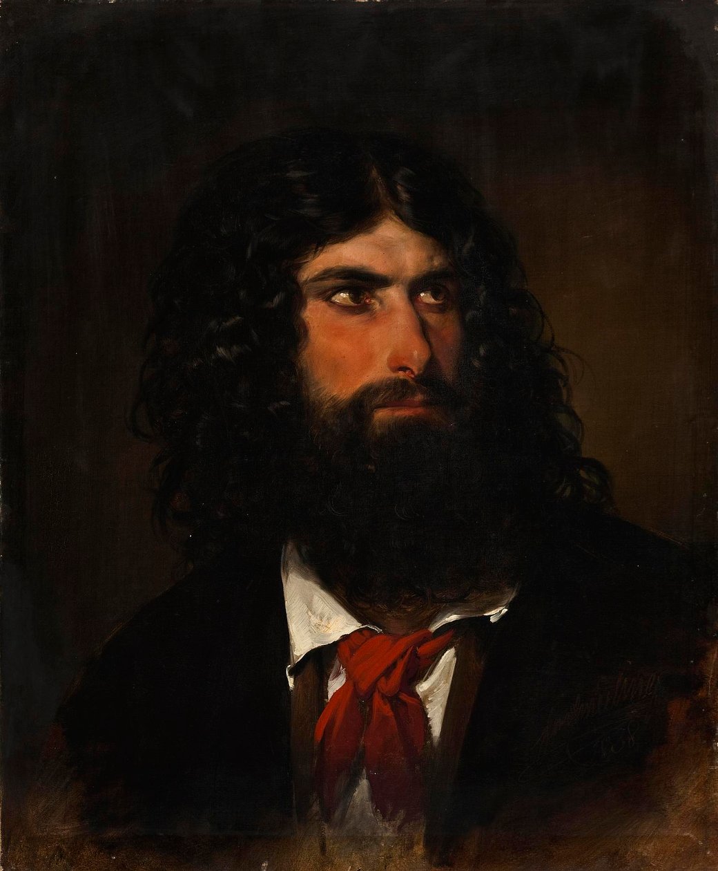 Porträt eines römischen Bauern von Friedrich von Amerling