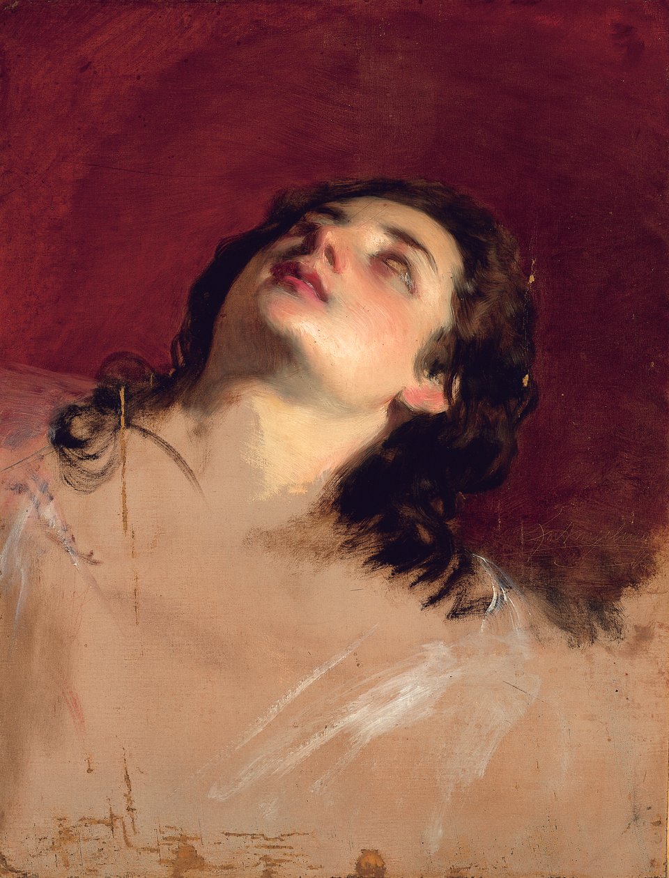 Studie eines Frauenkopfes von Friedrich von Amerling