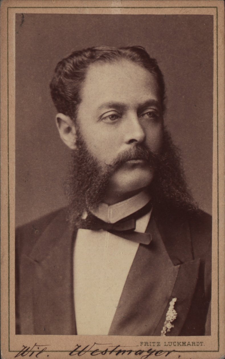 Porträt des Komponisten Wilhelm Westmeyer 1829-1880 von Fritz Luckhardt
