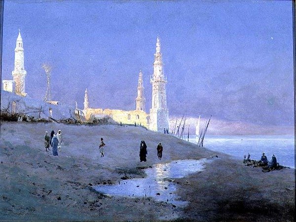 Sonnenuntergang am Nil von Fritz Staehr Olsen