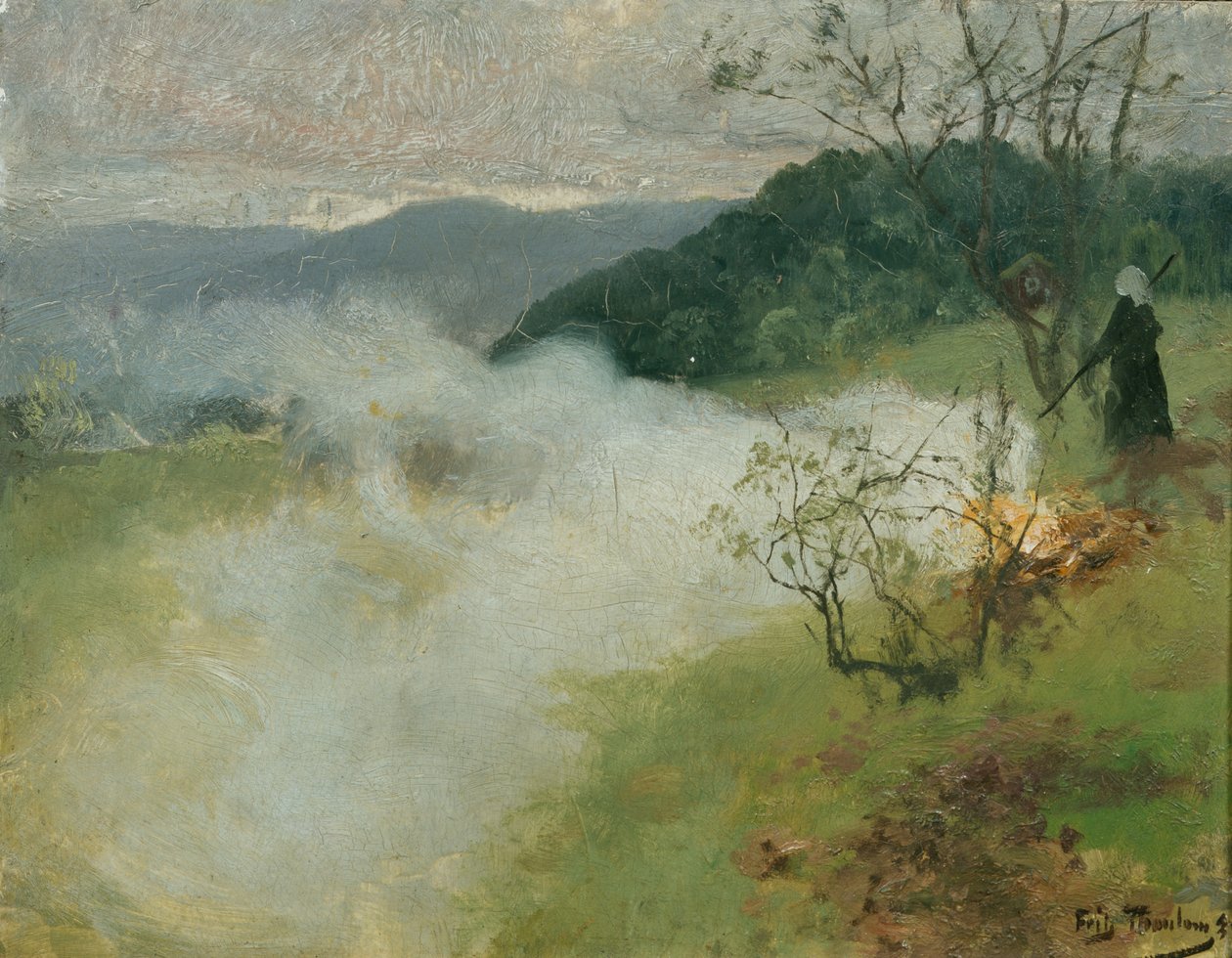 Gartenabfälle verbrennen von Fritz Thaulow