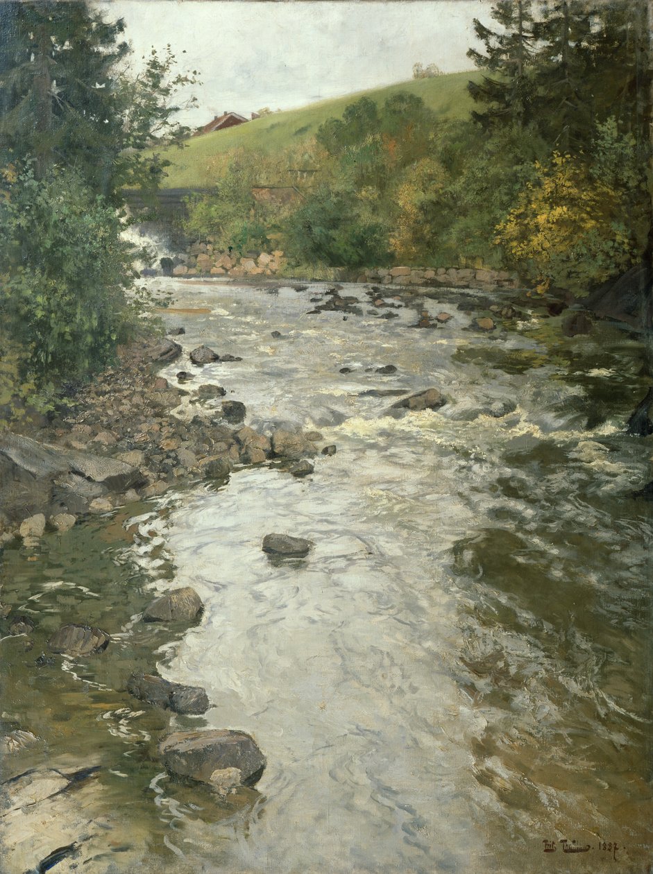 Vom Lysaker Fluss von Fritz Thaulow