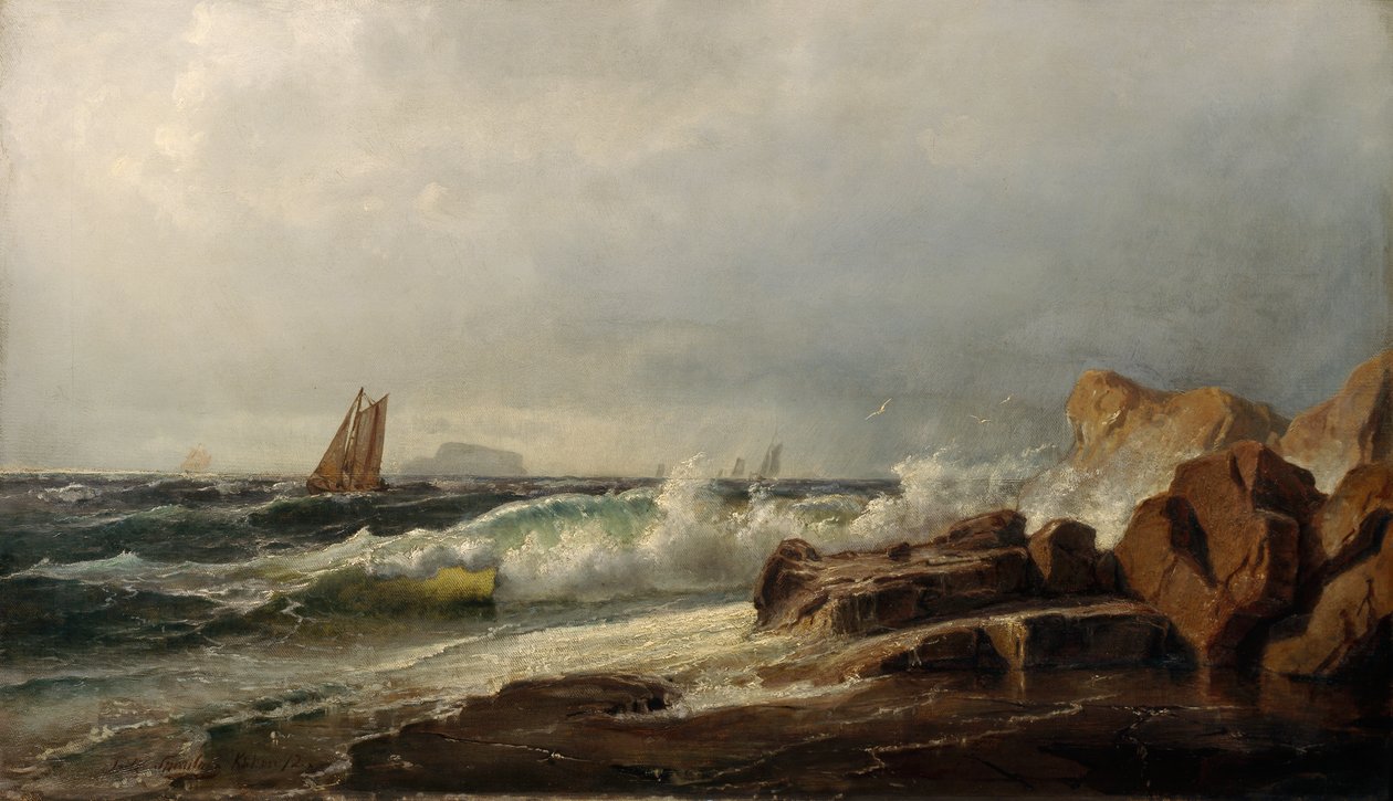 Lotsenboote von Fritz Thaulow