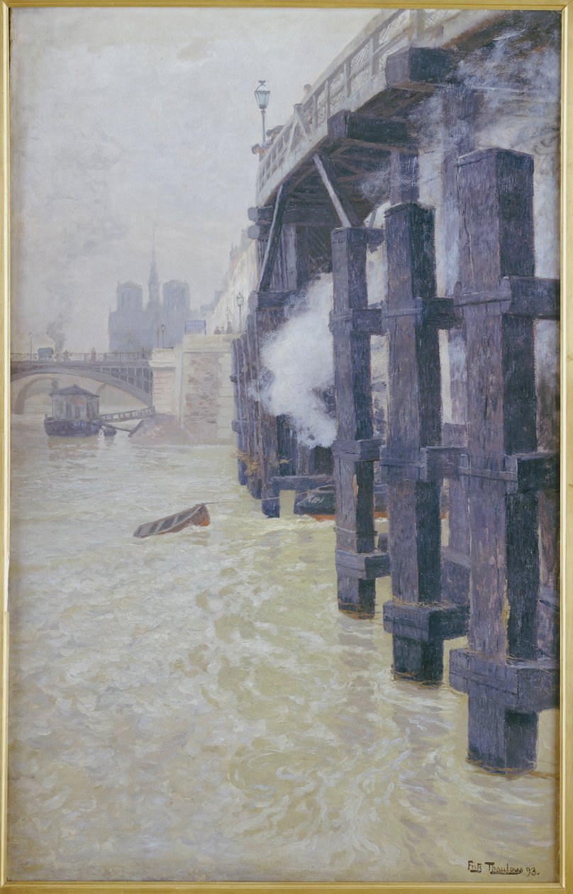 Die Seine im Dezember, 1893 von Frits Thaulow