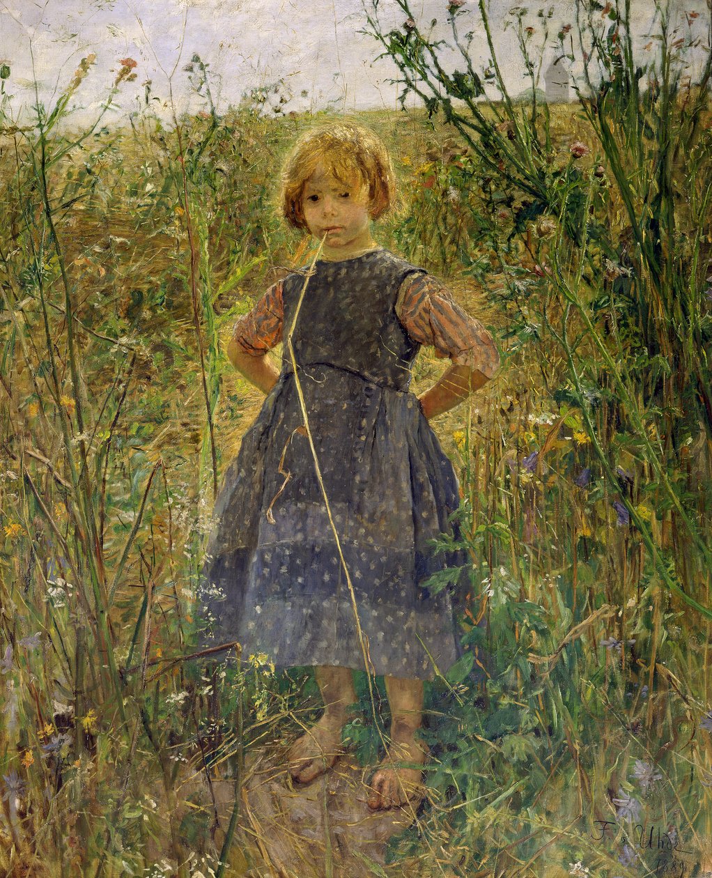 Heideprinzesschen von Fritz von Uhde