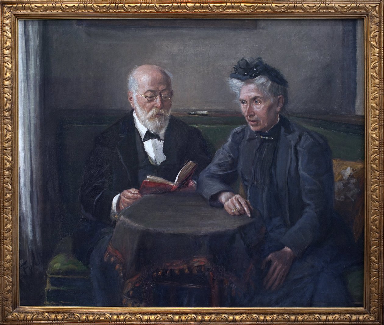 Senator Gustav Hertz und seine Frau von Fritz von Uhde