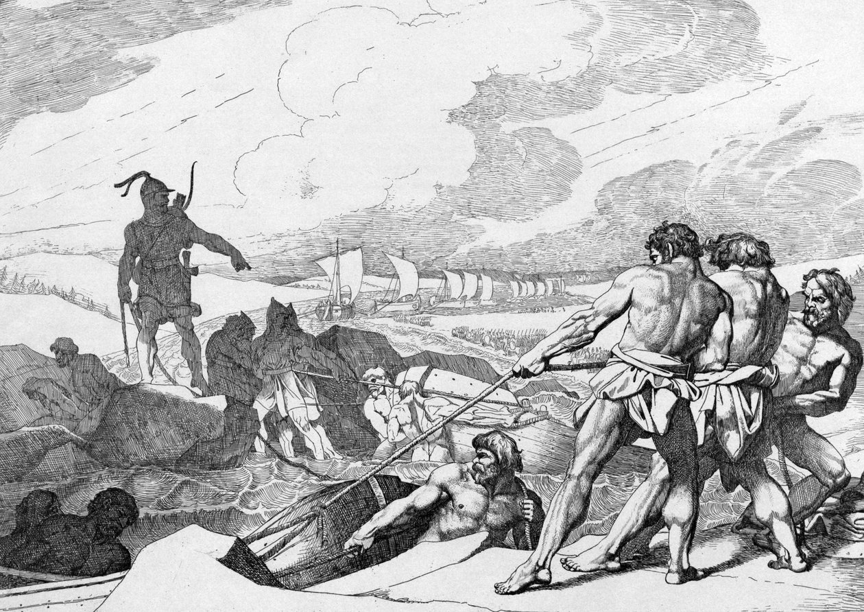 Olegs Feldzug gegen Konstantinopel, vor 1839 von Fyodor Antonovich Bruni
