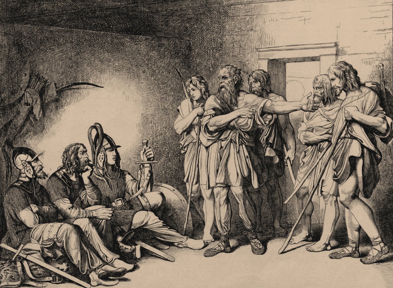 Die Einladung der Waräger, 1839 von Fyodor Antonovich Bruni