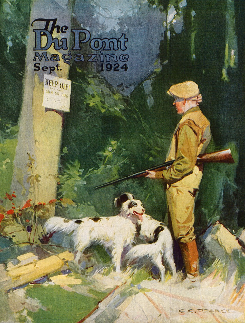 Jagd auf gepostetes Eigentum, Titelseite des 