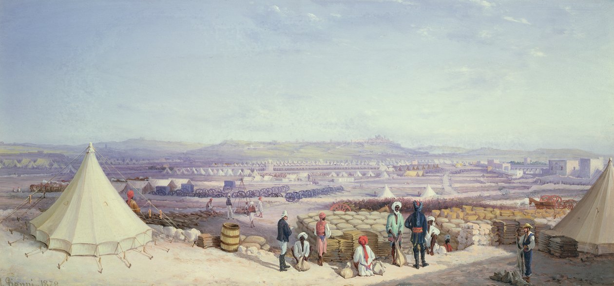 Das Artillerie- und Kavallerielager in San Antonio, Malta von G. Gianni