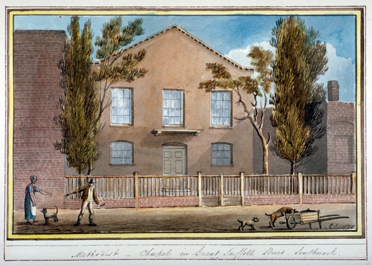 Methodistische Kapelle, Great Suffolk Street, Southwark, London, 1825 von G Yates
