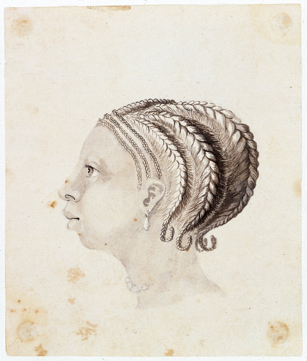 Kopf einer westafrikanischen Frau, ca. 1775 von Gabriel Bray