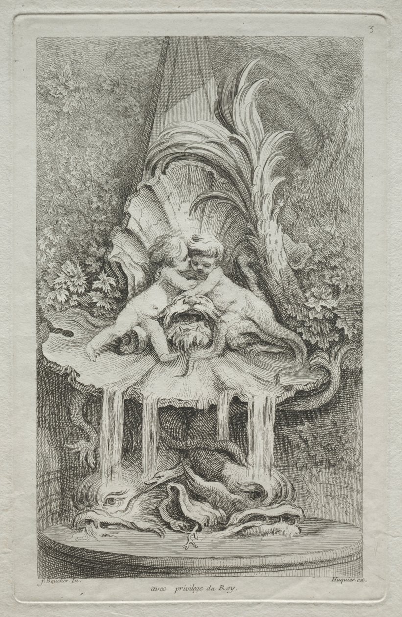 Buch der Brunnen: Nr. 3 von Gabriel Huquier