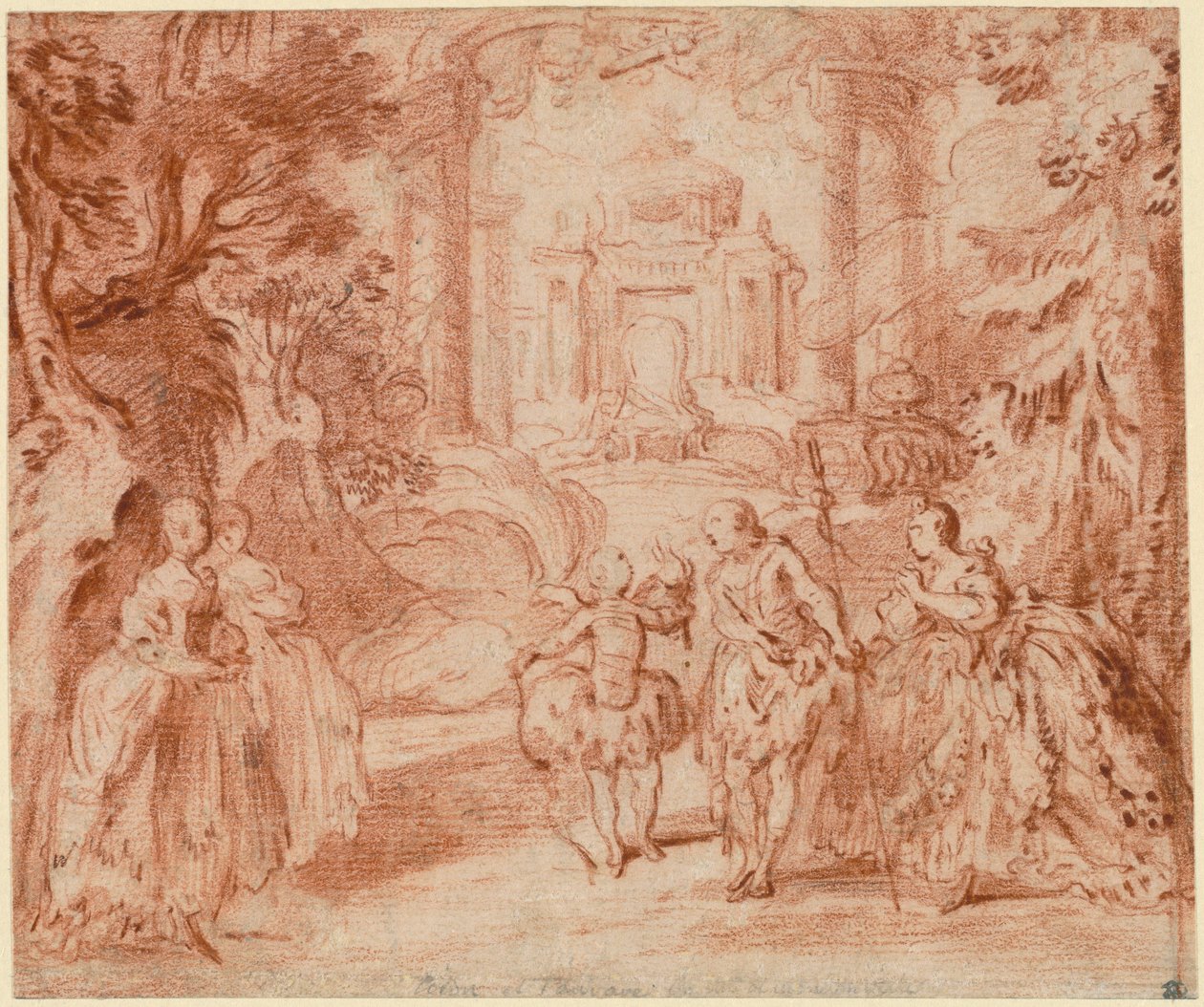 Das Divertissement aus Voltaires "La princesse de Navarre" von Gabriel Jacques de Saint Aubin