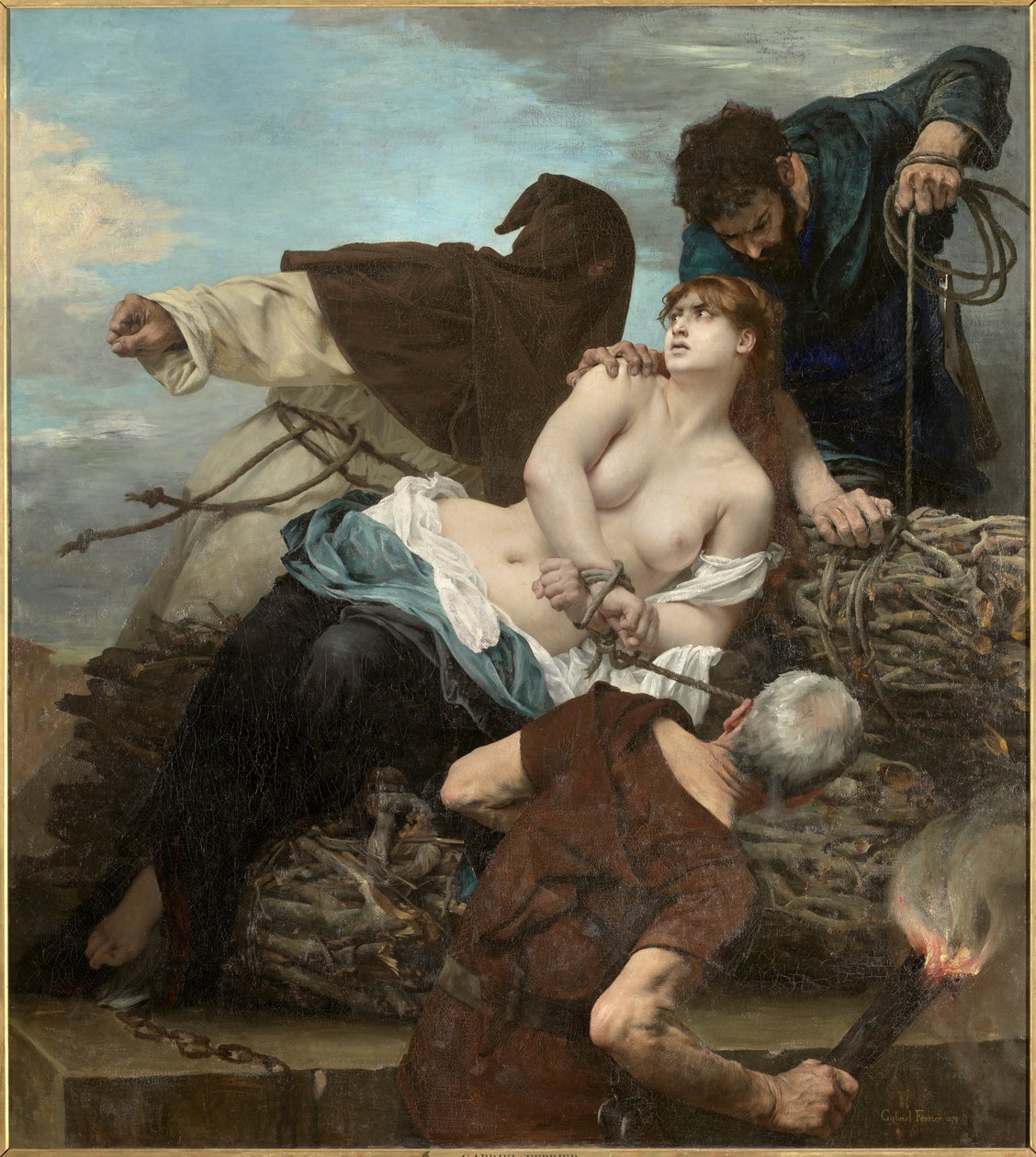Szene der Inquisition in Spanien von Gabriel Joseph Marie Augustin Ferrier