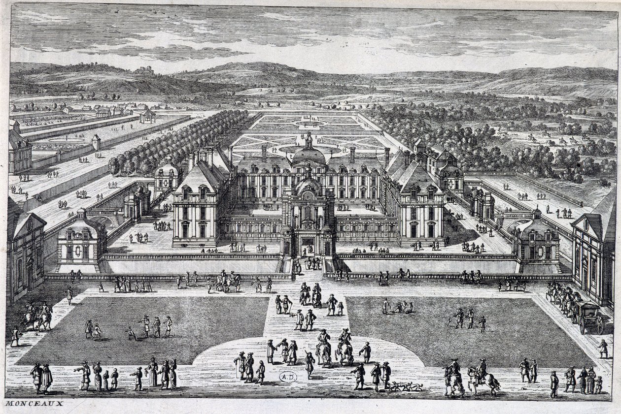 Parc Monceau: Gesamtansicht von Perelle, Ende des 17. Jahrhunderts von Gabriel Perelle