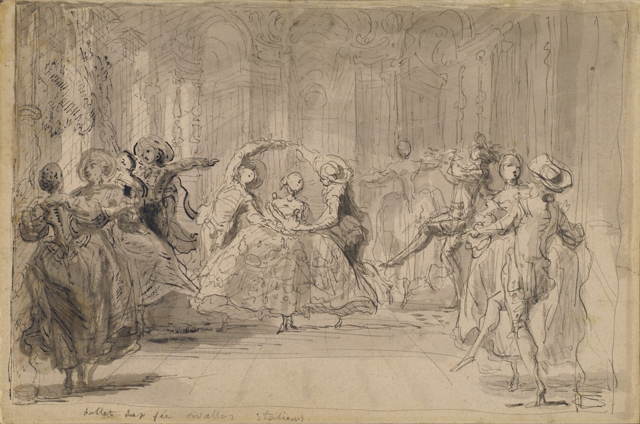 Ballett aus Die Rivalenfeen von Gabriel de Saint-Aubin